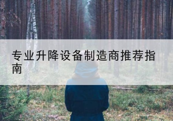 蔡甸电动剪叉升降平台厂家-专业升降设备制造商推荐指南